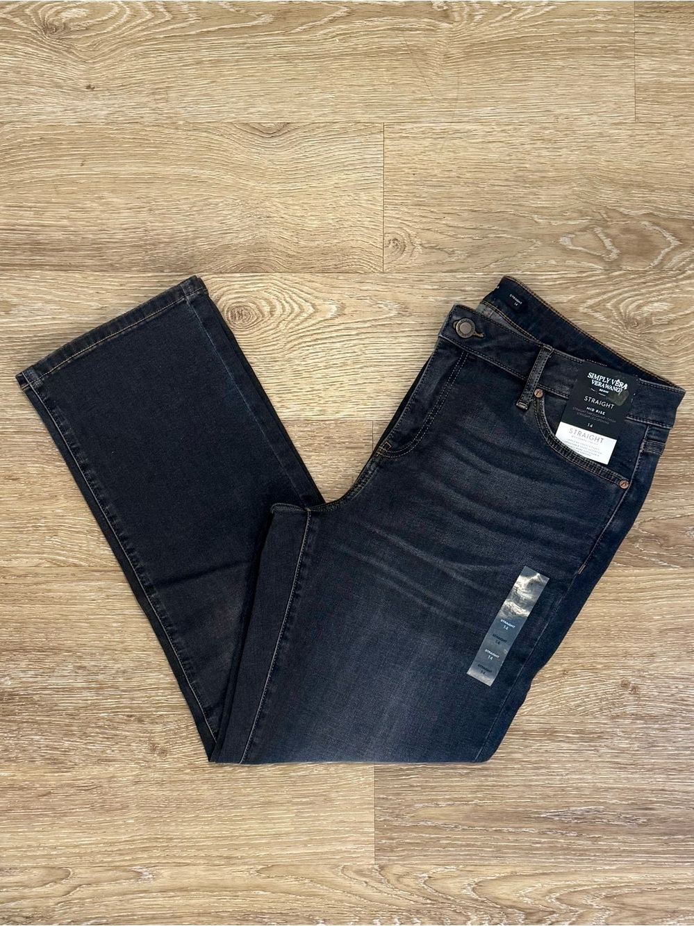 Vera Wang Straight Leg Jeans